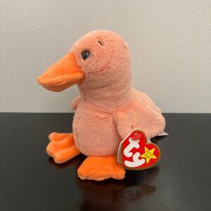 Quacker Jax 2024 Ty Beanie Baby 6" Duck Limited MWMT! Cute!